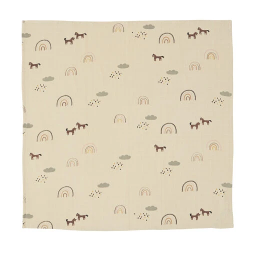 OYOY Mini Muslin Square Handdoek/deken 3-pack - Afbeelding 6