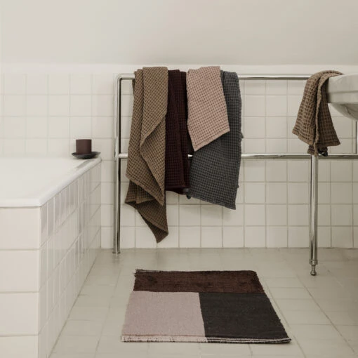 Ferm LIVING Handdoek Ecologisch Katoen Grijs - Afbeelding 2