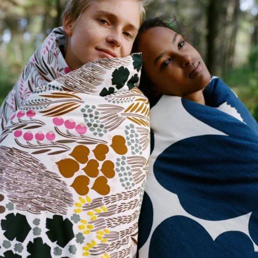 Marimekko Unikko Dekbedovertrek Katoen-linnen 150x210 Cm - Afbeelding 2