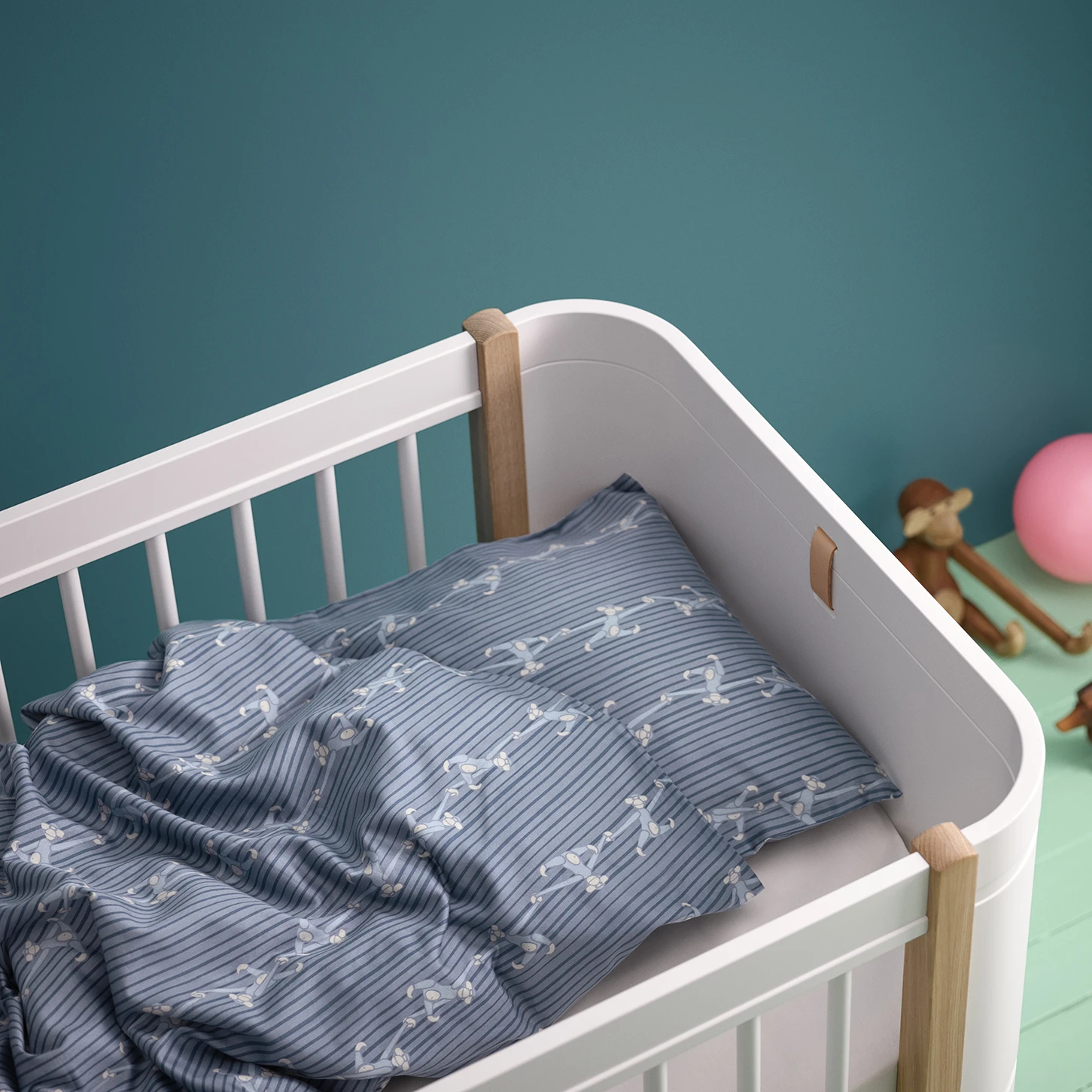 Kay Bojesen Dekbedovertrekset Aap 70x100 Cm 2 Kay Bojesen Dekbedovertrekset Aap 70x100 Cm - Afbeelding 2