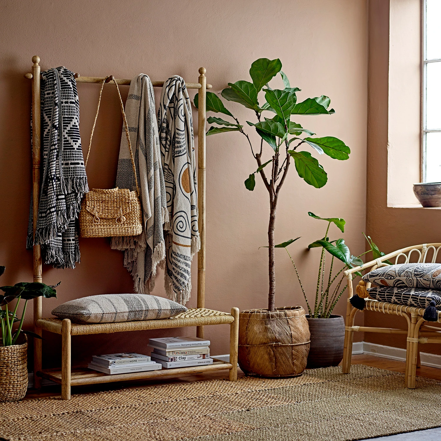 Bloomingville Plaid Gestreept 130x160 Cm 3 Bloomingville Plaid Gestreept 130x160 Cm - Afbeelding 3