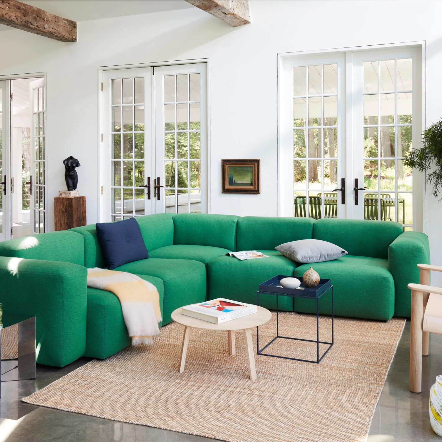 Hay Moiré Kelim Vloerkleed 170x240 Cm 3 Hay Moiré Kelim Vloerkleed 170x240 Cm - Afbeelding 3