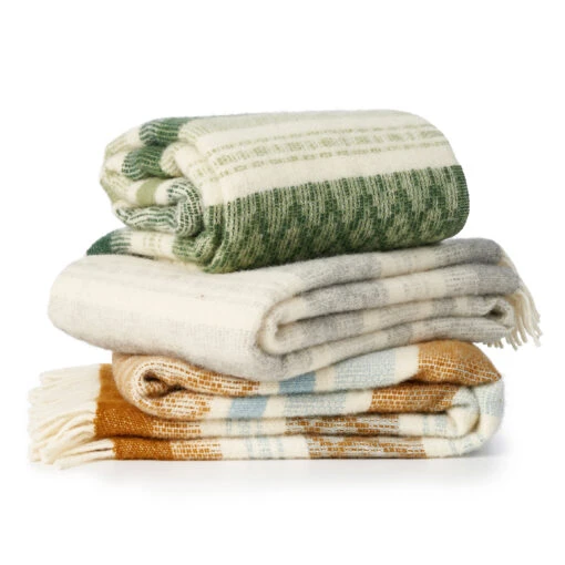 Klippan Yllefabrik Freja Wollen Plaid - Afbeelding 2