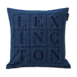 Lexington Icons Denim Logo Kussenhoes 50x50 Cm