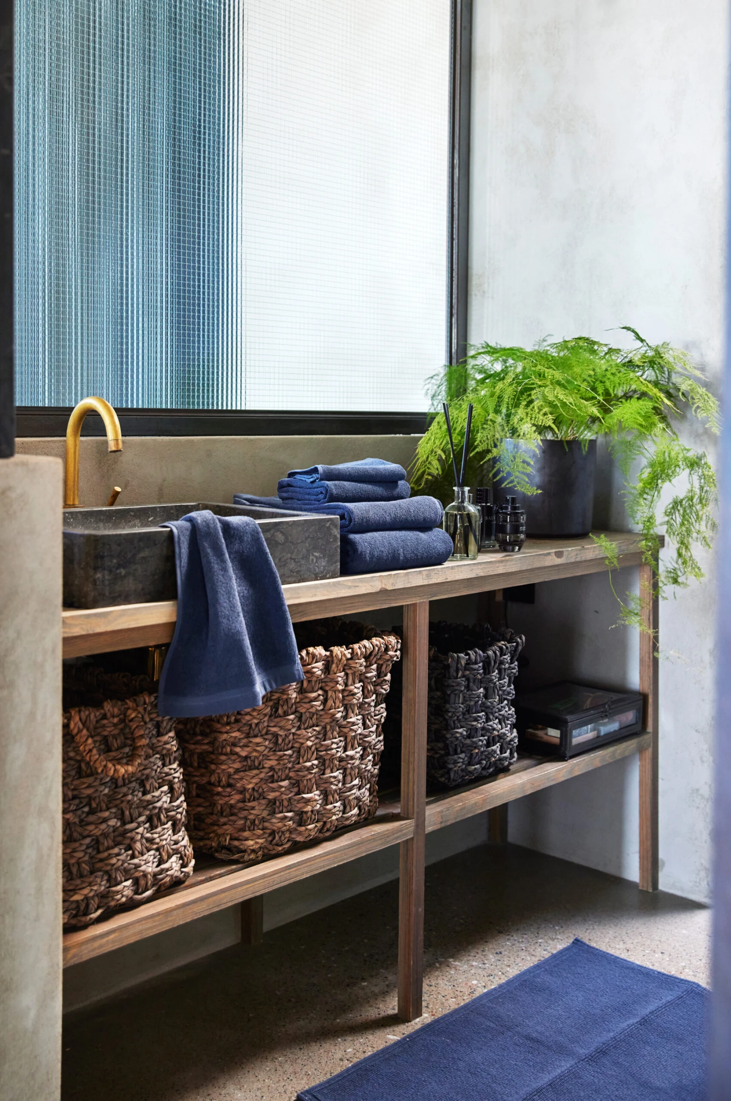 Lina Handdoek Indigo 4 Lina Handdoek Indigo - Afbeelding 4