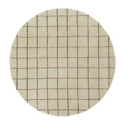 OYOY Grid Rond Vloerkleed Ø140 Cm