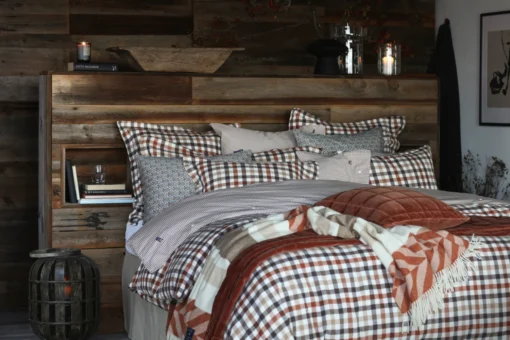 Lexington Checked Cotton Flannel Dekbedovertrek 150x210 Cm - Afbeelding 3