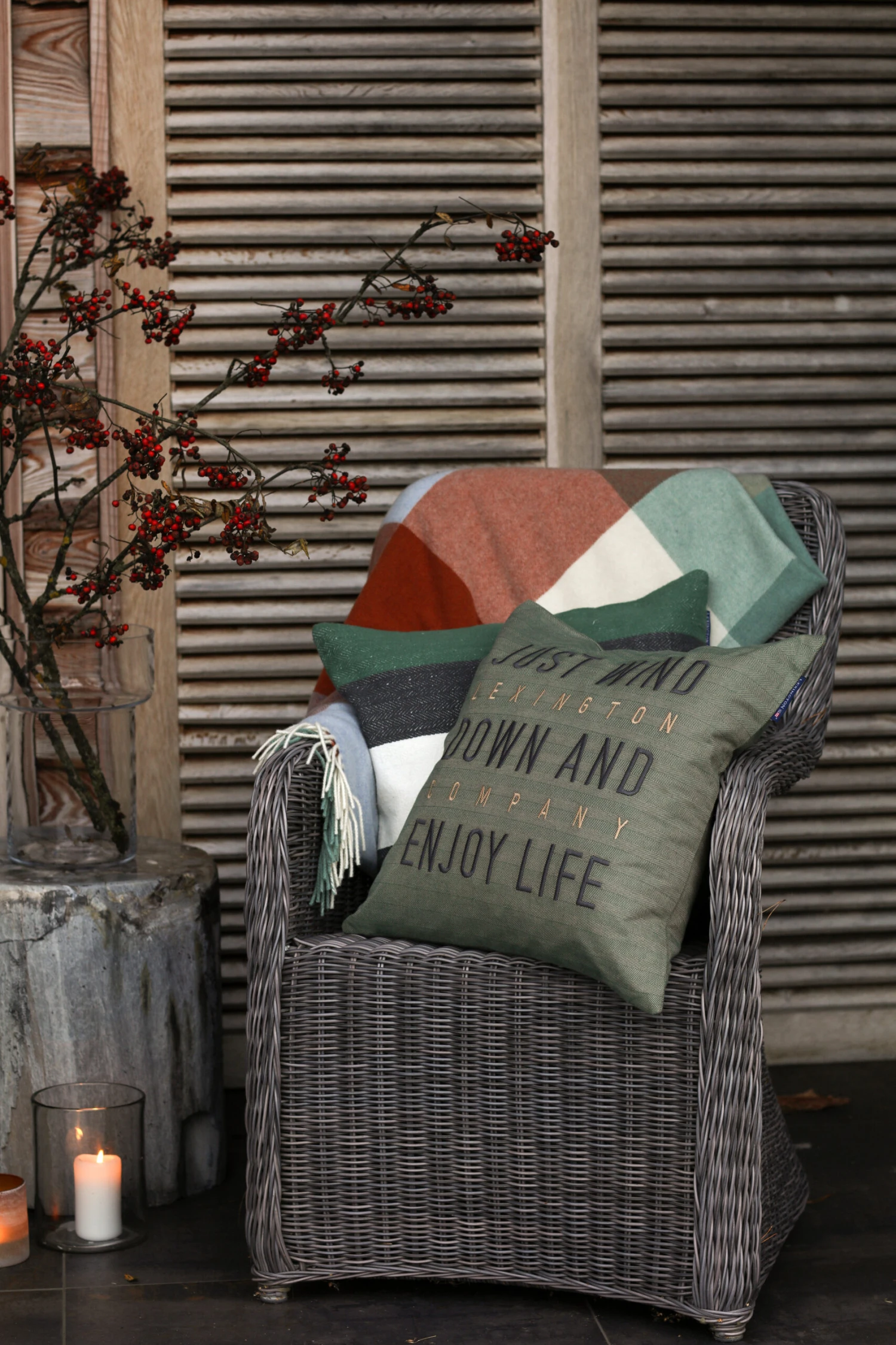 Lexington Checked Recycled Wool Plaid 130x170 Cm 5 Lexington Checked Recycled Wool Plaid 130x170 Cm - Afbeelding 5