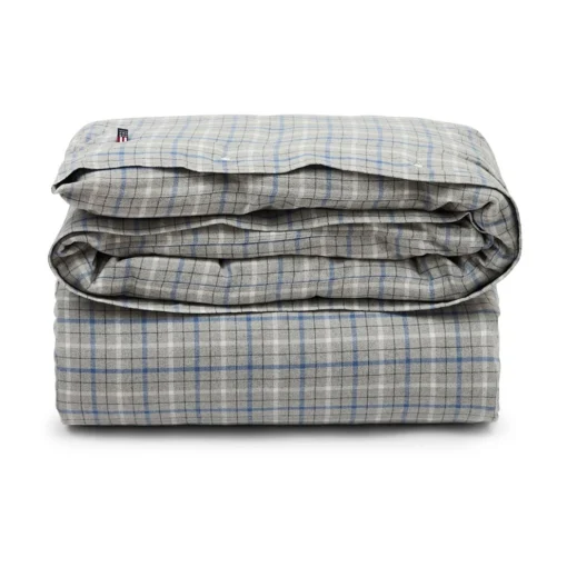 Lexington Checked Dekbedovertrek Katoen En Flanel 220x220 Cm