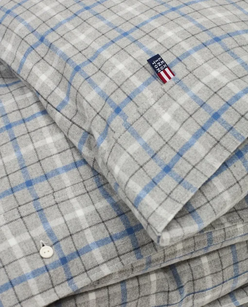 Lexington Checked Dekbedovertrek Katoen En Flanel 220x220 Cm - Afbeelding 2