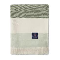 Lexington Herringbone Striped Recycled Katoenen Plaid