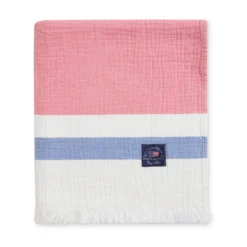 Lexington Striped Gewafelde Katoenen Plaid 130x170 Cm