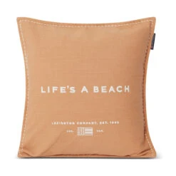 Lexington Life's A Beach Embroidered Kussenhoes 50x50 Cm