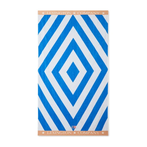 Lexington Graphic Cotton Velour Strandhanddoek 100x180 Cm