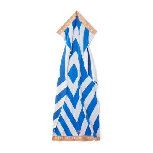 Lexington Graphic Cotton Velour Strandhanddoek 100x180 Cm - Afbeelding 2