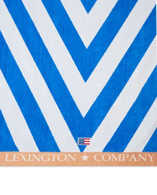 Lexington Graphic Cotton Velour Strandhanddoek 100x180 Cm - Afbeelding 3