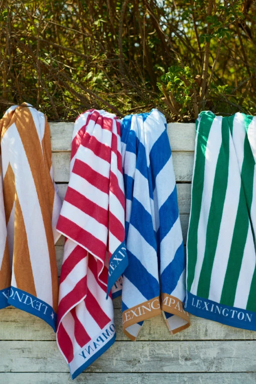 Lexington Graphic Cotton Velour Strandhanddoek 100x180 Cm - Afbeelding 4