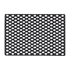 Dixie Black Grid Deurmat