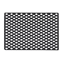 Dixie Black Grid Deurmat