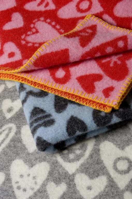 Klippan Yllefabrik Baby Heart Kinderdeken - Afbeelding 2